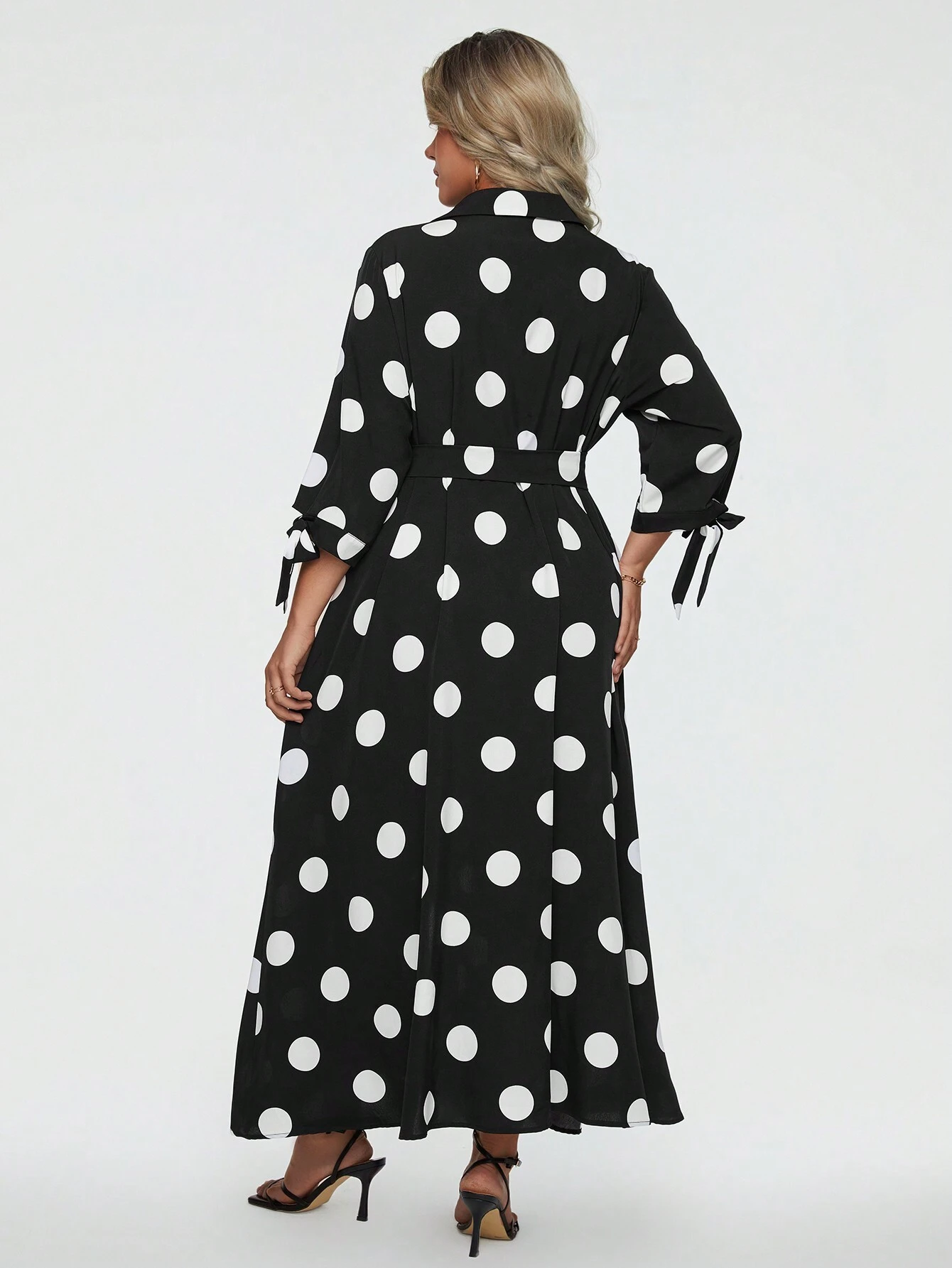 Women's Elegant Polka Dot Long Dress (Buy 2 Free Shipping)