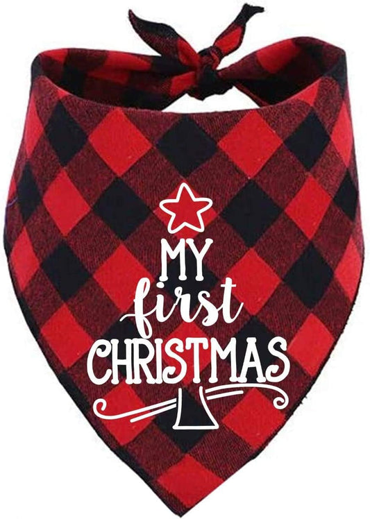 Dog First Christmas Bandana