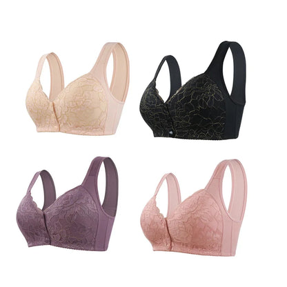 ✨Last Day Buy 1 Get 1 Free✨ Lace Floral Front Closure Bra