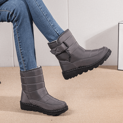 Women's Waterproof Low Heel Ankle Boots