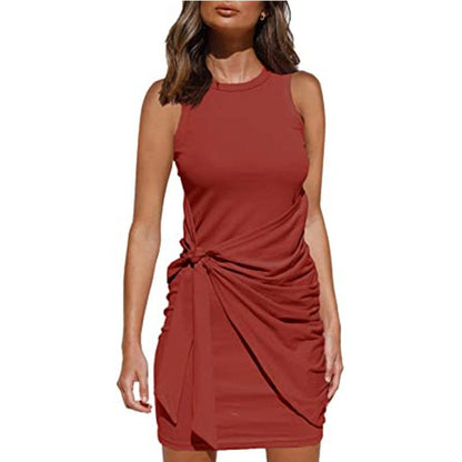 (Multiple Colour) - Casula Wrap Skirt Knit Dress