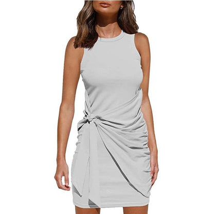 (Multiple Colour) - Casula Wrap Skirt Knit Dress