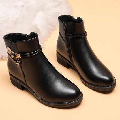 🔥Last Day Promotion 60% OFF - Women's Genuine Leather Wool Orthopedic Boots