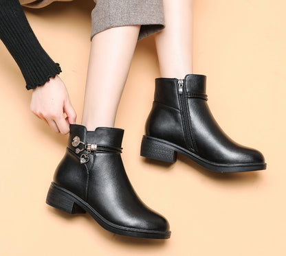 🔥Last Day Promotion 60% OFF - Women's Genuine Leather Wool Orthopedic Boots