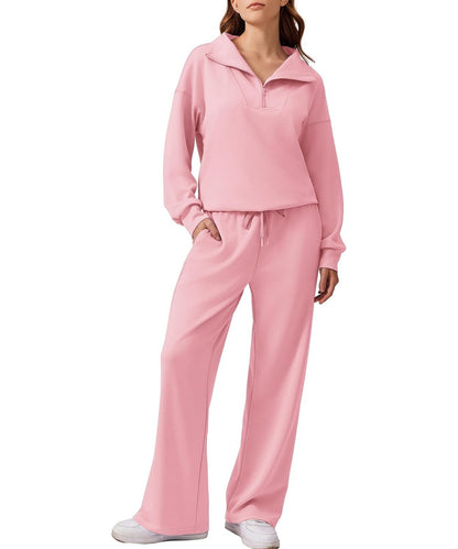 Women's Oversized Sweatshirt Wide Leg Pants Two Piece Set (Buy 2 Free Shipping)