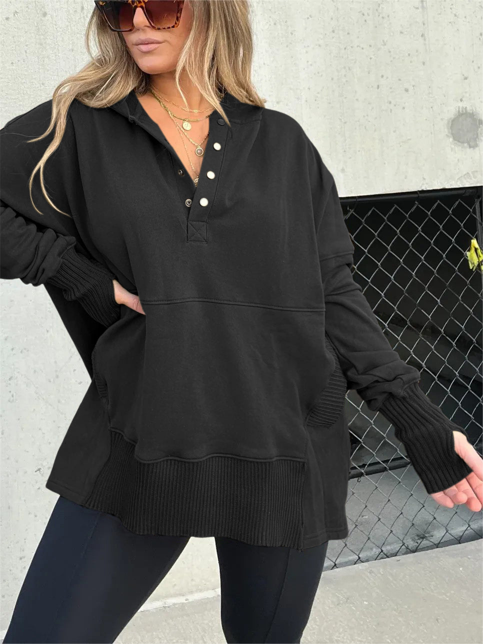 2024 New Women's Oversized Hoodie With Thumb Holes (Buy 2 Free Shipping)