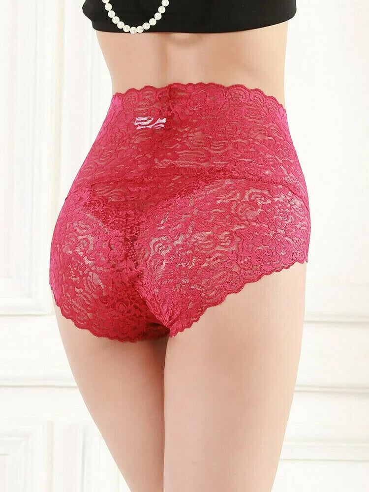 🔥5 Pairs Set Only ＄21.99- Sexy High Waist Pretty Lace Panties