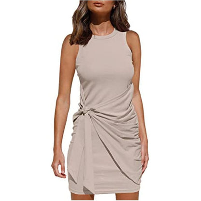 (Multiple Colour) - Casula Wrap Skirt Knit Dress