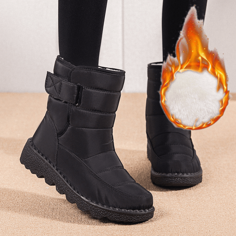 Women's Waterproof Low Heel Ankle Boots