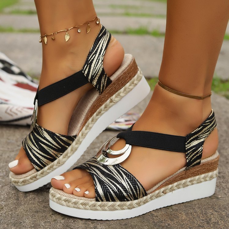 🔥LAST DAY 50% OFF - WOMEN'S LEATHER PLATFORM WEDGE ORTHOPEDIC SANDALS