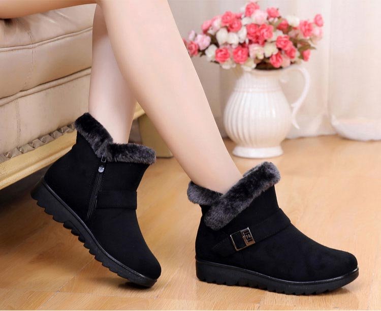 Winter Women Plush Warm Ankle Snow Boots