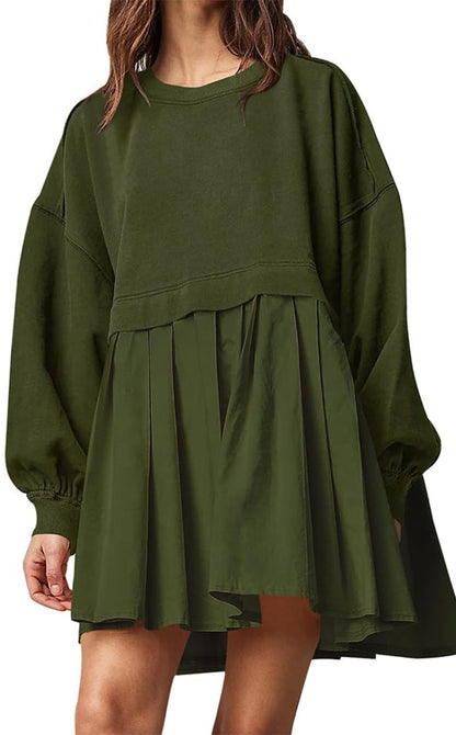 New Women's Oversized Sweatshirt Dress (Buy 2 Free Shipping)