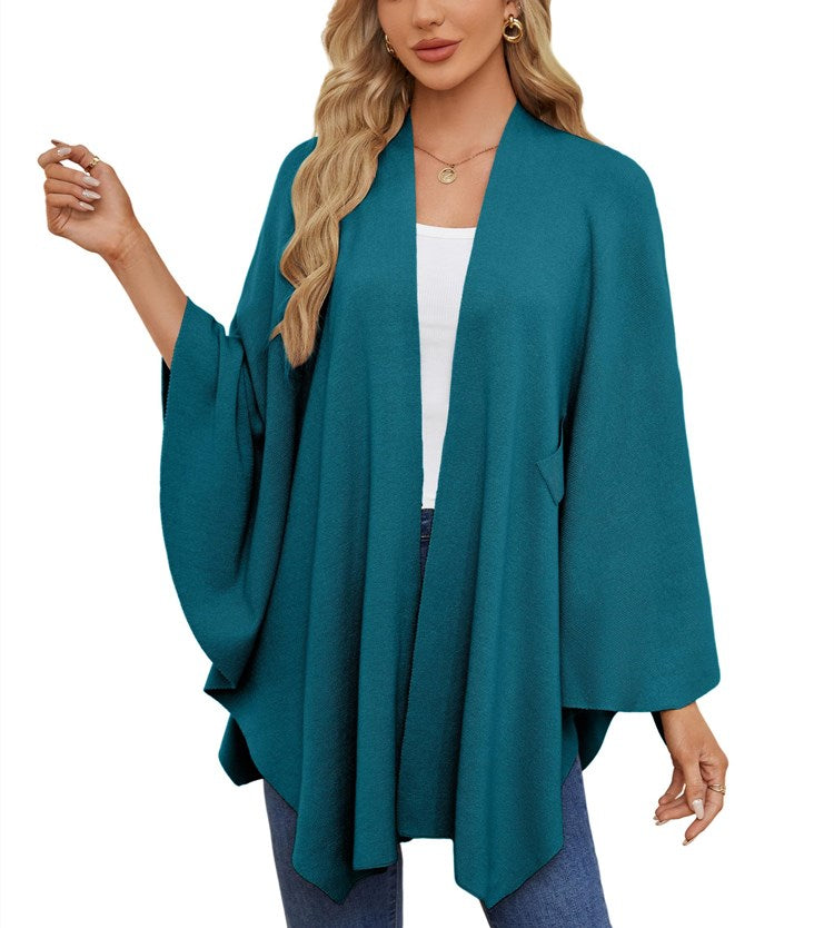 Women's Shawl Wraps Soft Open Front Poncho Sweater (Buy 2 Free Shipping)