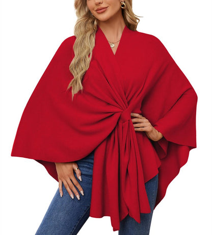 Women's Shawl Wraps Soft Open Front Poncho Sweater (Buy 2 Free Shipping)