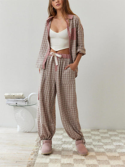 2024 New  Women's Loose Spliced Pajama Set (Buy 2 Free Shipping)