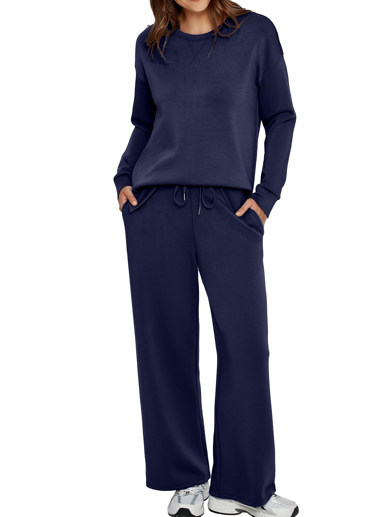 Women’s Pullover Tops Long Pants Casual Tracksuit Sets (Buy 2 Free Shipping)