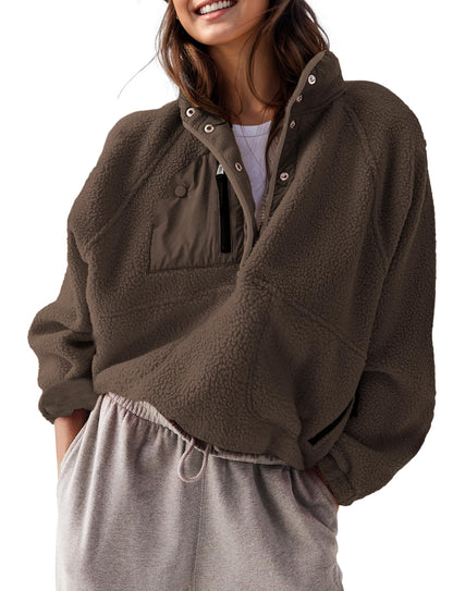 Women's Sherpa Fleece Pullover Jacket (Buy 2 Free Shipping)