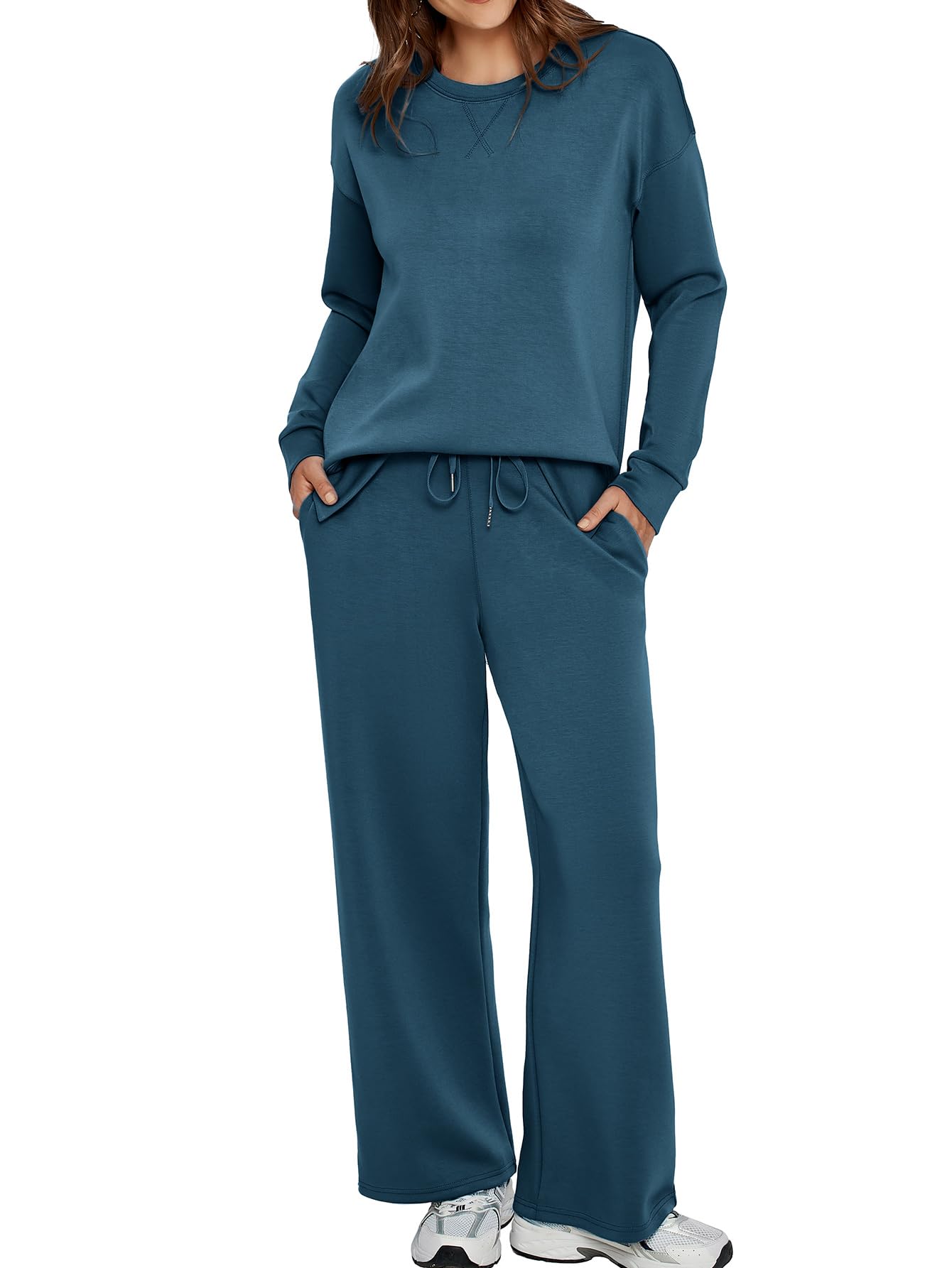 Women’s Pullover Tops Long Pants Casual Tracksuit Sets (Buy 2 Free Shipping)