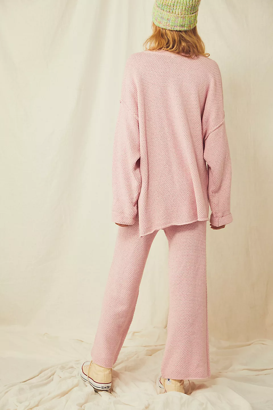 Button Knit Sweater 2-Piece Loungewear Set (Buy 2 Free Shipping)