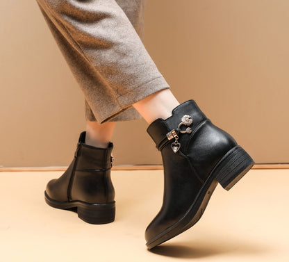 🔥Last Day Promotion 60% OFF - Women's Genuine Leather Wool Orthopedic Boots