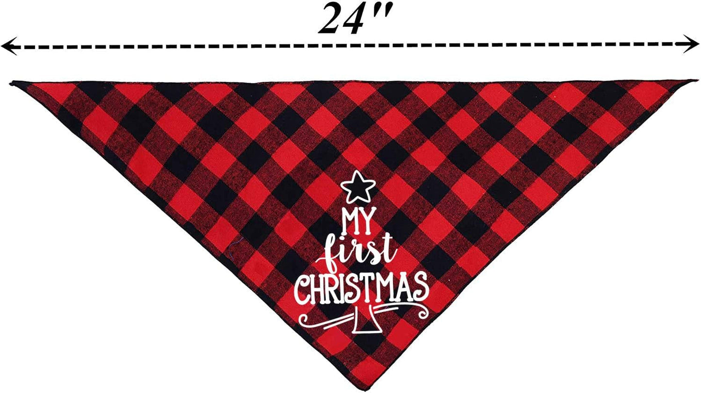 Dog First Christmas Bandana