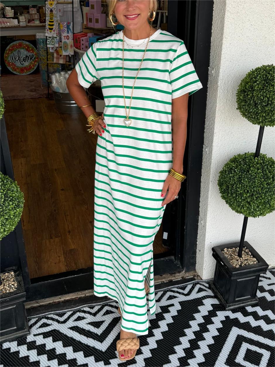 Women's Summer Striped T-Shirt Dress (Buy 2 Free Shipping)