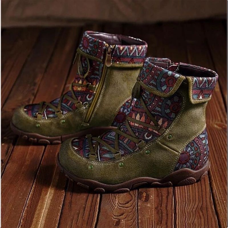 Female Bohemia Leather Boots