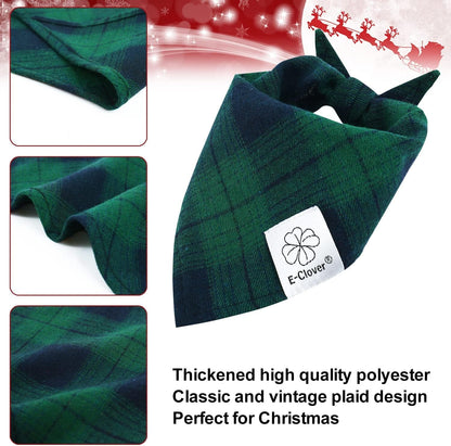 Green Plaid Pet Bandana & Scrunchie Set