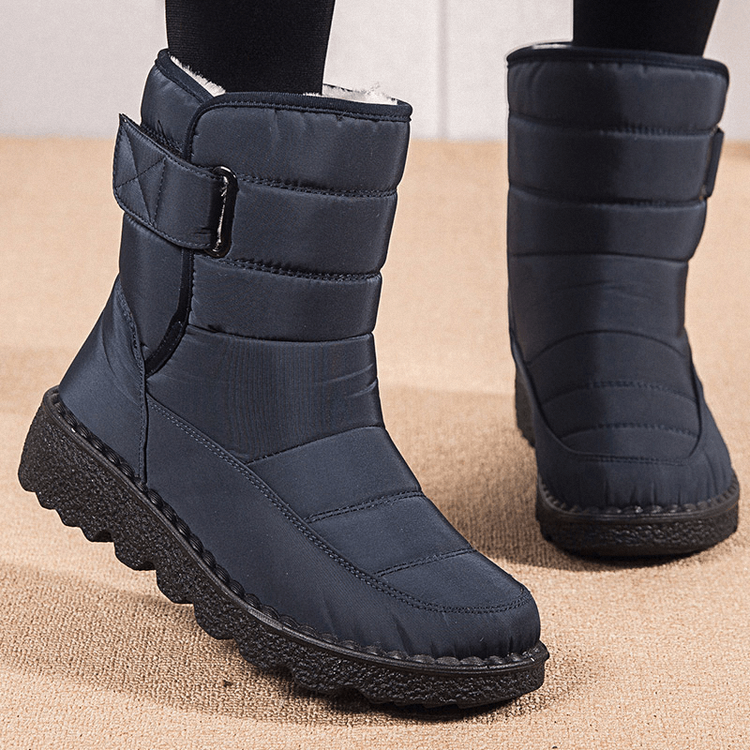 Women's Waterproof Low Heel Ankle Boots