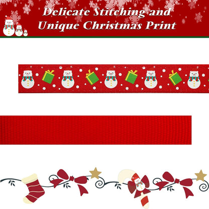 Red Xmas Dog Bow Tie & Collar Set