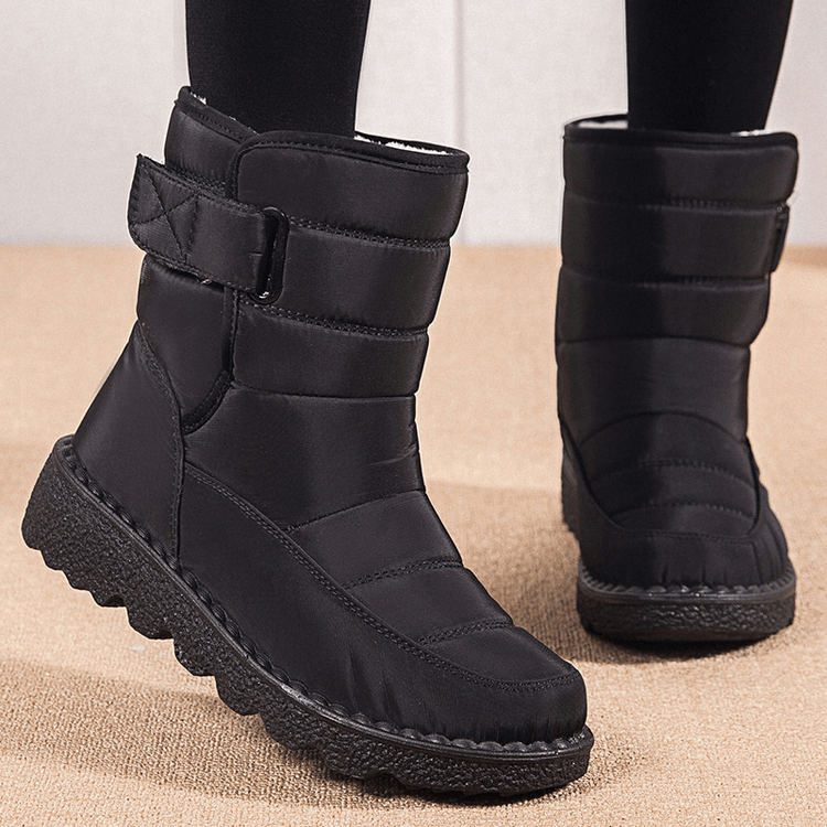 Women's Waterproof Low Heel Ankle Boots