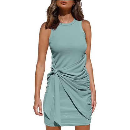 (Multiple Colour) - Casula Wrap Skirt Knit Dress