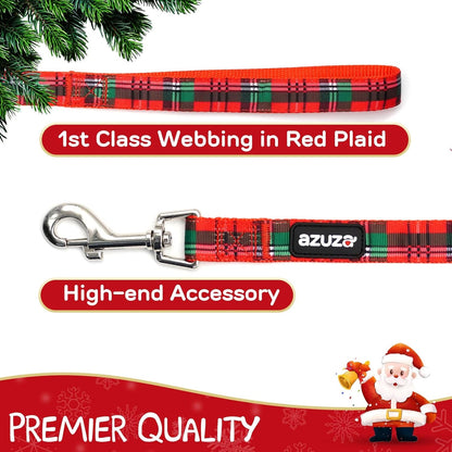 Red Holiday Collar & Leash Set (S)