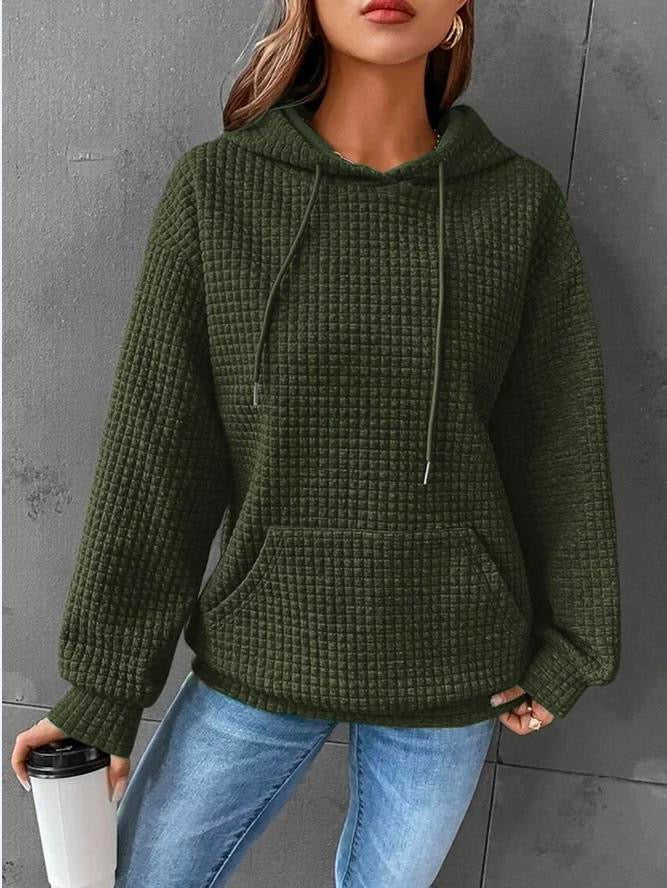 Women's Casual Waffle Hoodie Sweatshirt (Buy 2 Free Shipping)