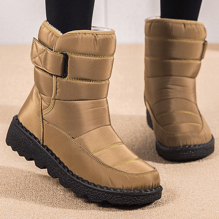 Women's Waterproof Low Heel Ankle Boots