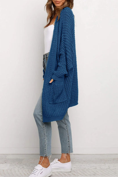 Oversized  Pockets Sweater Coat