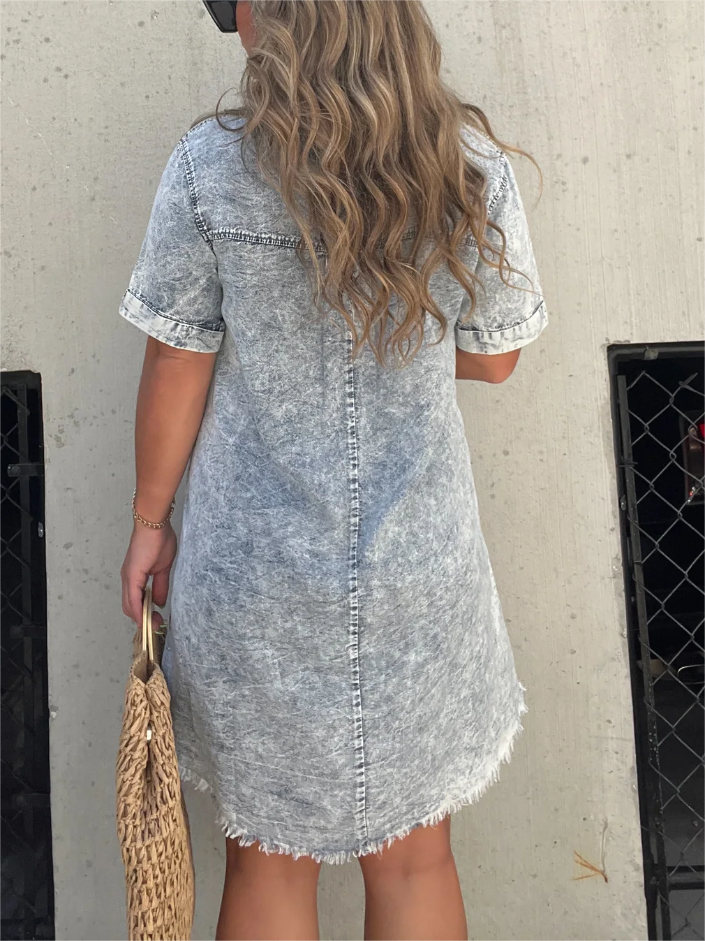 New Women's Washed Shirt Dress (Buy 2 Free Shipping)