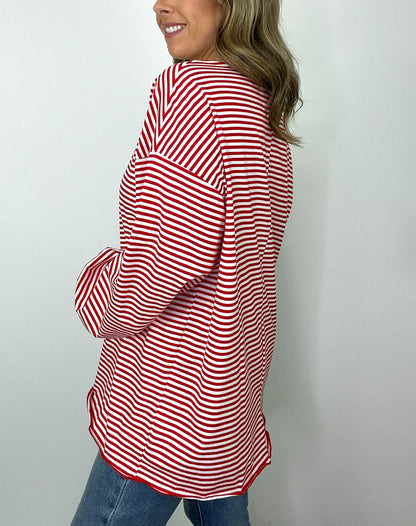 Women's  Oversized Striped Pullover (Buy 2 Free Shipping)