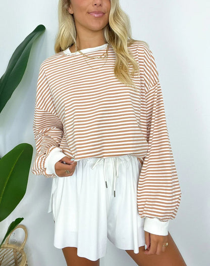 Women's  Oversized Striped Pullover (Buy 2 Free Shipping)